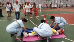 我院参加四川省直卫生计生系统2014年首届医学体育竞赛中首战大捷